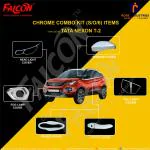 FALCON CAR CHROME ACCESSORIES COMBO KIT FOR NEXON 2020 ONWARDS