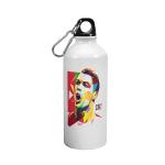 Morons White Aluminium Ronaldo Sipper Sports Bottle, 600 Ml