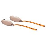 Indian Art Villa Copper Handle Spoon Set 2 pcs 26.6 cm