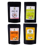 Chahal Pahal Tea Combo pack Elaichi + Adrak + Premium + Masala (8- Natural Herbs & Spices) (250g each)