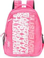 Skybags Riddle | 30L | School Backpack with Rain Cover | Polyester | Pink