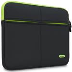 Aircase Black Neoprene Laptop Sleeve with 6 Multi Utility Pockets 11.6 inch