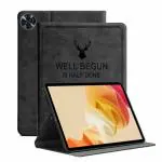 ProElite Cover for Realme Pad 2 Cover Case, Deer Flip case Cover for Realme Pad 2 11.5 inch Tablet, Black