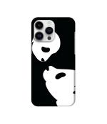 Casotec Panda Drawing Design 3D Printed Hard Back Case Cover for Apple iPhone 14 Pro Max