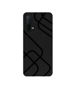 Casotec Zig-Zag Black Line Design 3D Printed Hard Back Case Cover for OnePlus Nord CE 5G