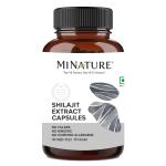 MINATURE 100% Natural Shilajit Extract Capsules|30g 60 Caps
