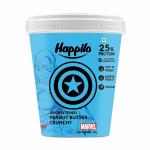 Happilo Captain America Marvel Edition Unsweetened Peanut Butter Crunchy 1kg, High Protein and Fiber, Vegan, No Trans Fat Naturally Gluten Free, No Added Colour & Flavour