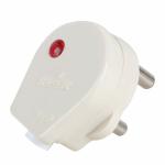 Klick Heavy Brass 3 Pin Top with Indicator, Electric Plug, Heat Resistive, For Homes, Offices And Other Workplaces (16A, Pack of 8)