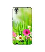 Casotec Spring Floral Pattern Design Printed Silicon Soft TPU Back Case Cover for Micromax Canvas Selfie Lens Q345