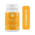 Tata 1mg Vitamin D3 Capsule Helps In Maintaining Bone, Muscle And Teeth Strength And Promotes Flexibility For Unisex (Pack Of 60 Capsules)
