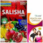 Herbshd Salisha Active Tonic 450ml & Health Aim Capsule For Weakness & Stress(Pack-Two) (Pack of 2)