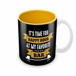 Tuelip It's Time For Happy Hour At My Favourite Bar Ceramic Coffee Mug 350 ml