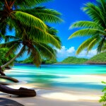 Love Creation 12x18 Size poster print for creative wall art- island-paradise-art-print-6338(Non Sticker)