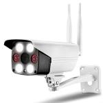 RFV1 Wi-Fi 1080P Full HD 3Mp Wide Angle Bullet Indoor Outdoor CCTV Security Camera | IP66 Weatherrproof IP with Color Night Vision,Two Way Audio,Motion Detection | White