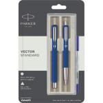 Parker Vector Standard Roller Ball Pen+Ball Pen Blue