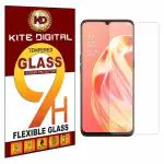 Kite Digital Oppo Reno 3/Oppo A91/Oppo F15 Premium Tempered Glass Screen Protector Slim 9H Hard 2.5D with Full Installation Kit (Pack of 2)