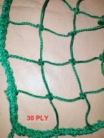 AMZ Sports Nets 2mm 30 Ply Cricket Batting Practice Net Cage Regular Training Netting for Outdoor Backyard Ground Sports (2mm Thickness) (10FtX30Ft, Green)
