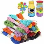 Sejas Collections Pack of 12 (Thick:2mm & 9mtr) Multicolor Twisted Paper Rope Thread for Craftwork