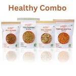 Ancient Roots Combo Of All Namkeen(Multigrain Chevda + Gathiya + Sev + Teekha Mitha Chevda), 150g (Pack of 4) / Made in Sunflower Oil / Gluten Free / Ready to Eat / No Palm Oil / Vegan