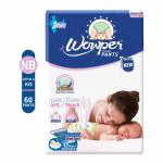 Wowper Fresh Baby Diaper Pants | New Born (XS) Size - 60 Pieces 0-5 Kg | Pack of 1 | Wetness Indicator | Upto 12 Hrs Absorption |