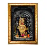 Hawai Shree Kashtabhanjan Dev Hanumanji Photo with Synthetic Wood Frame for Home, Office, Café and Restaurant Décor | Size- 36x26x2cm | SFDI00611_GLD
