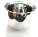 NAAYAGI - STAINLESS STEEL VENNA CHATTY, COOKING POT WITH LID FOR MILK, RICE - 2 LITRE APPROX