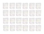 SEVOU Small Tiny Containers Plastic Clear Boxes with Screw lid 5 ml (Pack of 12).