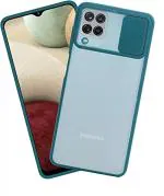 MobiLooks Mobile Accessories for Samsung A12 , M12 Dark Green Soft protective Silicone Back Cover