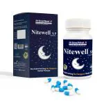 NITEWELL Xp Sleep Support Capsules | 100% Herbal Sleep Formula from DrGoodHealth| Promotes Natural and Blissful sleep | Help Improve Sleep Quality | Non Habit Forming, Non Addictive and No Hangover Formula | Men & Women | 60 Capsules - Pack of 2