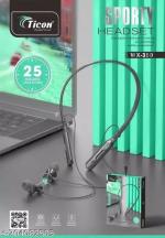 Ticon Wx-350 In Ear Wireless Bluetooth Neckband Earphone With Mic, High Bass Quality (Black)