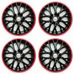 PRIGAN TATA Tiago Black Red Wheel Cover 14