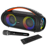 Blaupunkt Newly Launched Atomik BB50 Wireless Bluetooth Party Speaker 50 watts I Premium HD Sound and Monstrous Bass I Karaoke with Mic I TurboVolt Charging I RGB Lights