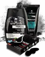 1 UrbanGabru Charcoal Face Wash with Apple Cider |1 UrbanGabru Charcoal Peel Off Mask remove blackh|1 urbangabru Nose Strips (4 Strips) Black-White