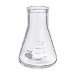 ABGIL Borosilicate Glass Erlenmeyer Narrow Mouth Graduated Conical Flask 50 ml