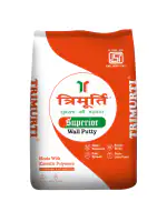 Trimurti 40 Kg Superior Wall Putty for Smooth Snow-White Finish for Internal & External Use