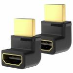 CABLES MASTER HDMI Male to Female Converter Adapter 270 Degree L Shape Upward Angle HDMI (Pack of 1)