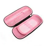 QIPS Multi Art Hardcase EVA Multi-Utility Pencil Case Pouch Pink