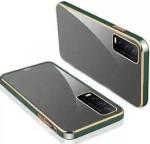 Wellchoice Back Cover for VIVO Y51, VIVO Y31 ( Gold Transparent ) (Gold, Grip Case, Silicon, Pack of: 1)