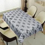 Dakshya Industries Flower Design 6 Seater Without Lace| Size - 54X78 Inch | Dining Table Cover| Table Cover |Waterproof & Heat Resistant,Polyvinyl Chloride (PVC),Rectangular,( Pack of 1 )Part-3