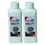 SPOT ON Marbles Floor Cleaner 500ml, Shiner, Removes tough household stains, Suitable for all Indian and Imported floorings (Pack of 2)