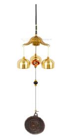 Buyab Factory Gold Aluminium Positive Energy Windchime 41 - 17.8 Inch