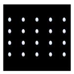 Comet Busters Beautiful Handcrafted Oval White Bindis With Silver Stone (5mm) (BIN2036) Pack of 1