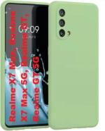 Newselect Realme Gt 5G, Realme X7 Max 5G Green Rubber Back Cover