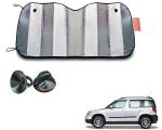 WolkomHome Silver foil Shade UV Protection Curtain Car Sunshade Film Windshield Visor Front Windshield Sunshade Cover for Skoda Yeti