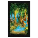 ArtX Multicolor Forest Watercolor Wall Art Painting 8.5 X 13