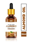 Ligez Almond Hair Oil (Badam Tail) for Hair Growth, and Skin 100% Pure, Cold-pressed ,30ml