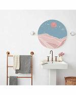 The Artment your artistic apartment Matte Finish Multicolor Round Canvas Wall Decor 40 cm