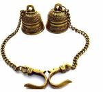Kartique Home Decor Wall Hanging Bells Pair - 50 x 50 x 50 mm