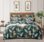 SAVOY CONCEPTS Elastic Fitted Multicolor Cotton Floral 1 Single Fitted Bedsheet with 1 Pillow Cover 72 x 36 inch FITT_023-SINGLE BED