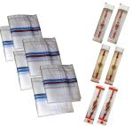 SK Craft Multicolor Women's and Men's AD Stone Rakhi Rumal for Bhaiya Combo-Set of 6